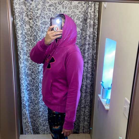 Under Armour Pink Semi-Fitted Storm Sweatshirt XL - Picture 7 of 16